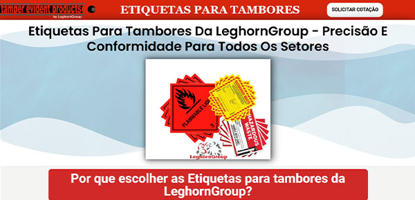 etiquetas para tambores