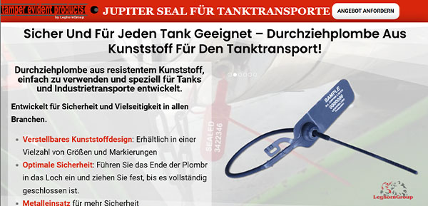 JUPITER SEAL FÜR TANKTRANSPORTE